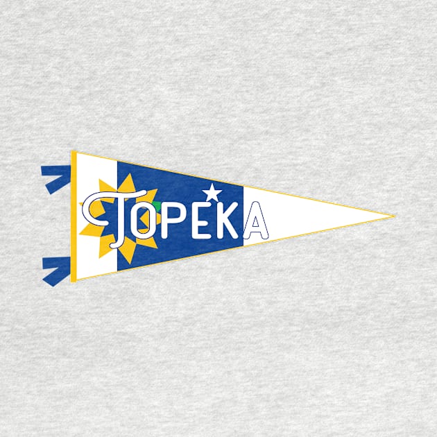 Topeka Flag Pennant by zsonn